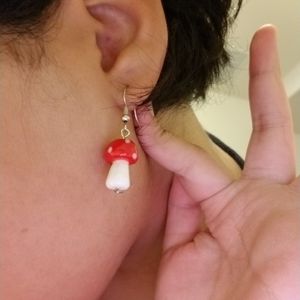 Mushroom Earrings (RANDOMIZED COLORS)